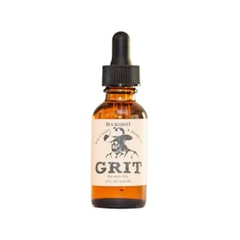 GRIT Buckshot Premium Beard Oil (1 Fl oz) | Coconut Oil, Vitamin E | Beard Oil for Grooming | Hydrating Conditioning Oils | Softens Brittle & Dry Facial Hair |