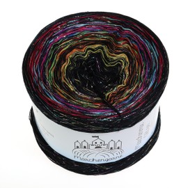 Colour Gradient Yarn Colour Explosion 400 g - 1520 m 4 Ply with Glitter Bobbel Wool