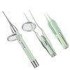 LED Lighted Earpick Set Ear Wax Removal Noseclip Forceps Bright