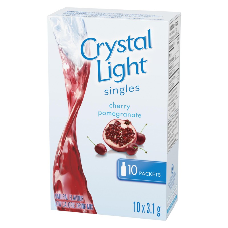 Crystal Light Cherry Pomegranate Singles, 31g (12 Boxes of 10
