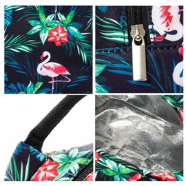 SEYATULLH Lunch Cooler Bag, Small Insulated Lunch Box Bags, Portable and Reusable Lunch Bag for Women (Flamingo)