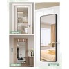 OXDFK 4 PCS Over The Door Mirror Hanger, Adjustable Door