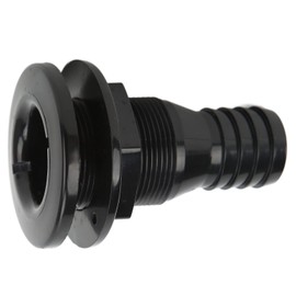 Boat Passage, Board Passage, Hull Feedthrough for Boats, Boating, Sailing, 1-14 Inch Hull Passage Connection for Boats, Black Plastic Pipe Fitting for Piping System on Board