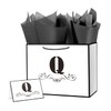 ysmile Letter Gift Bag with Wrapping Tissue for Men Women