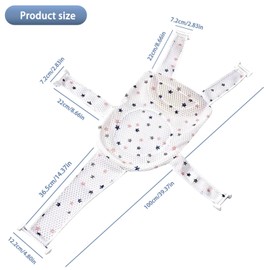 Baby Bath Net, Baby Shower Net, Adjustable Bath Seat Net, Baby Bath Pillow, Non-Slip Bath Seat Net, Baby Bath Mat, Baby Bath Net, Baby Bath Pad for Newborns, Adjustable