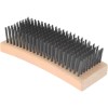 PRO SOURCE Utility Scratch Brush: 6-3/4" Long Wood Block, 1-3/16"