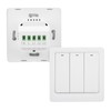Wall Smart Light Switch Push Button Zero Fire 3 Gang