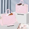 PUGPIU Bible Cover Case for Women, Large Bible Bag with