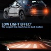 PGTOPONE Red LED Rear Bumper Reflectors Fog Brake Tail Light