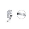 EVER FAITH Sparkly Round Cubic Zirconia Wedding Ring Beautiful Eternity