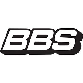 1 X BBS Racing Decal Sticker (New) Black Size 6''x 2''