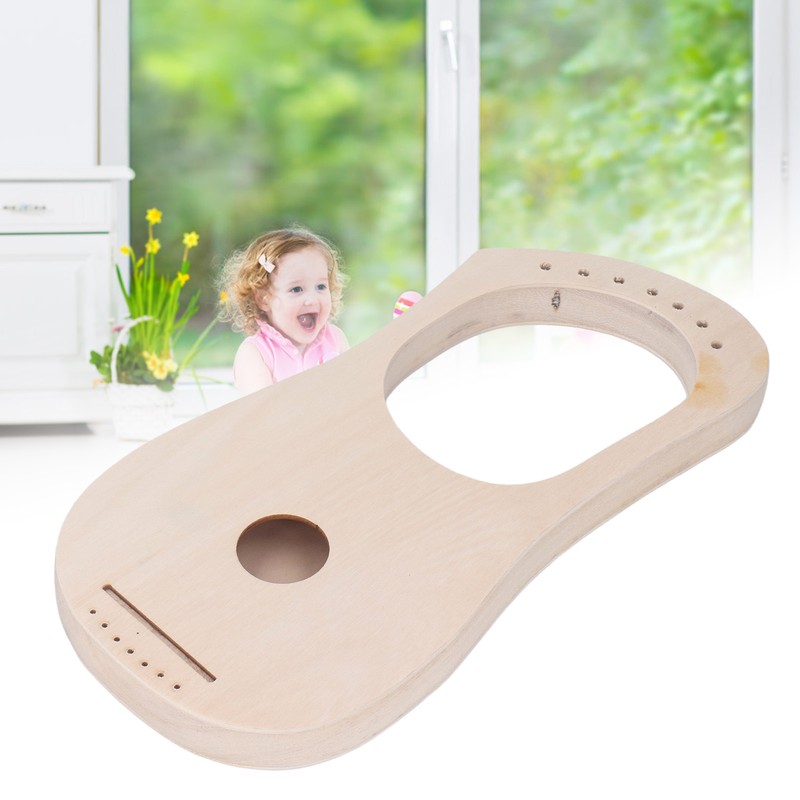 Lyre Harp 7 Strings DIY Kit Basswood Instrument with Tuning