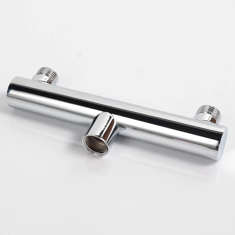 HAOXIN Double Outlet Shower Manifold with Shut Off Valve,Suitable for