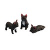 Melody Jane Dolls House French Bulldog Black Dogs Standing Sitting
