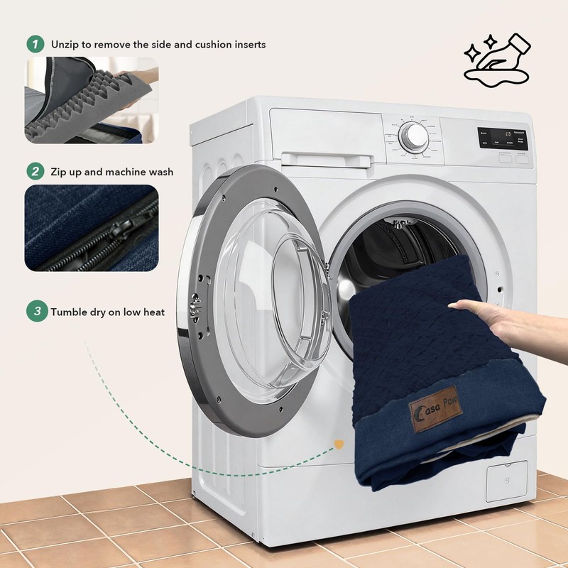 Casa Paw Orthopedic Dog Beds for Large Sized Dogs, Waterproof