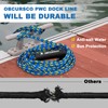 Obcursco Premium PWC Dock Lines, Heavy Duty Braided Line, Marine