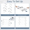 APEXCHASER Drying Rack Clothing - 3 Tier Metal Clothes Drying