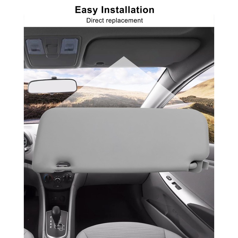 Left Driver Side Sun Visor Fit for Hyundai Accent 1E