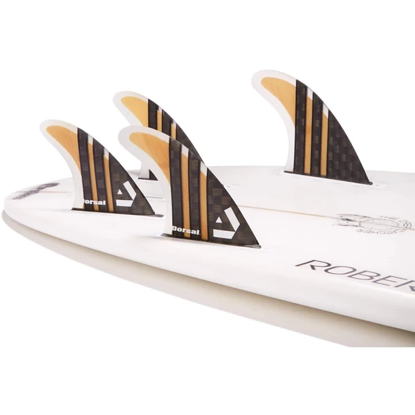 DORSAL Surfboard Fins Carbon Bamboo Quad Set (4) Honeycomb FUT