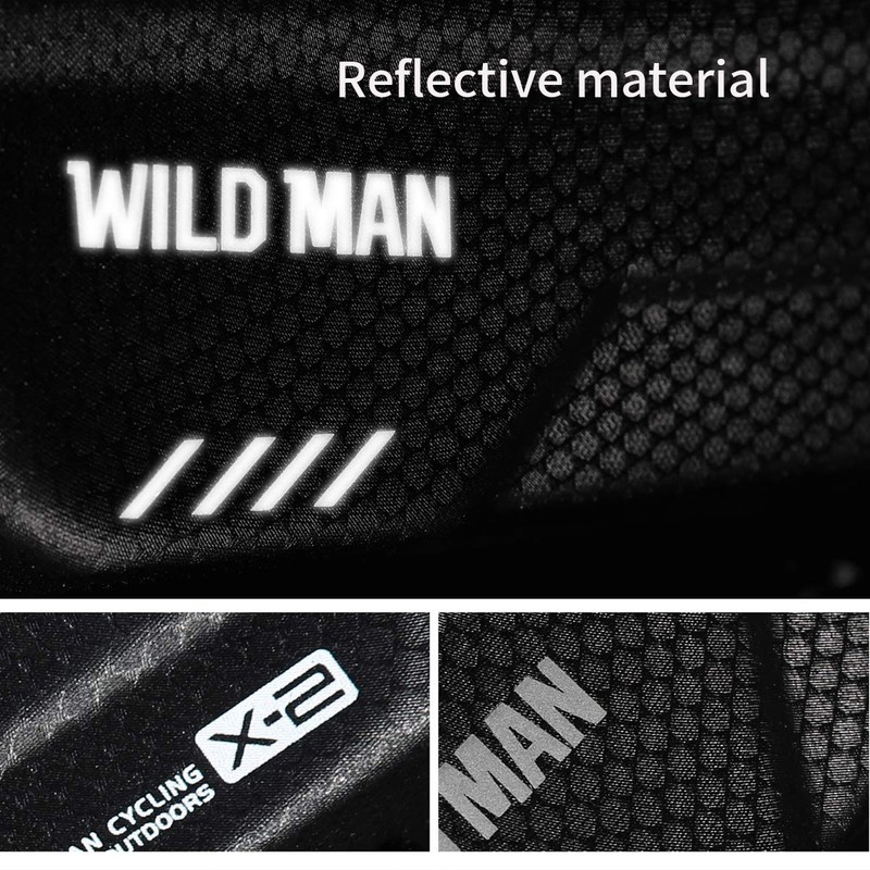 WILD MAN Rainproof Touch Screen Front Frame Bike Bag Top