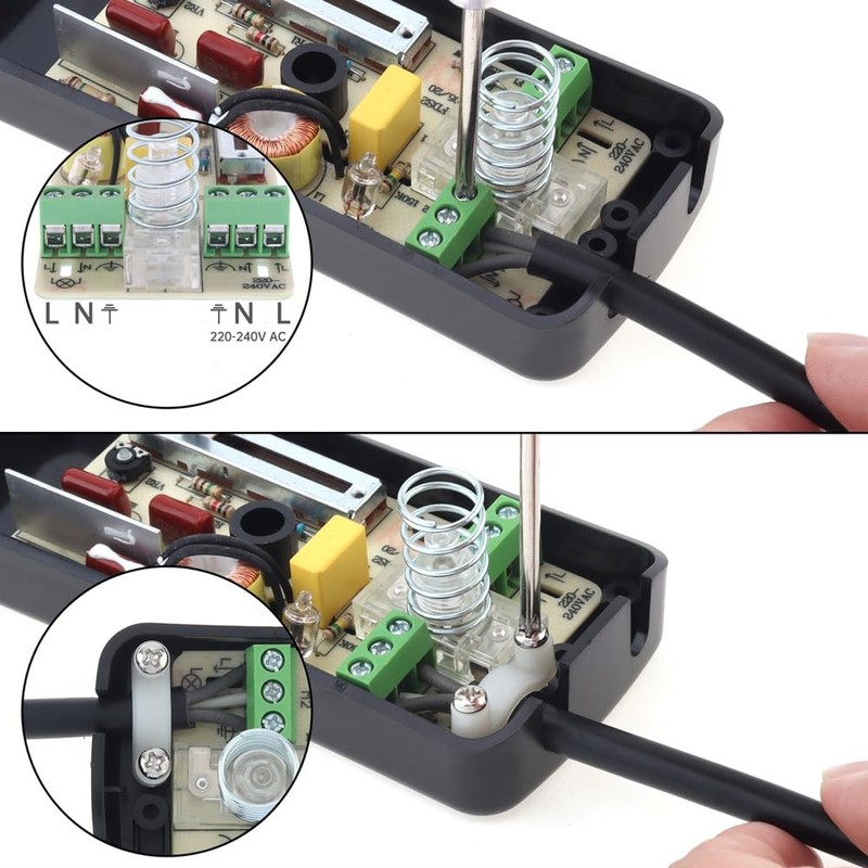 Geroosaty 220V Foot Dimmer Switch Foot Operated LED Dimmer Switch