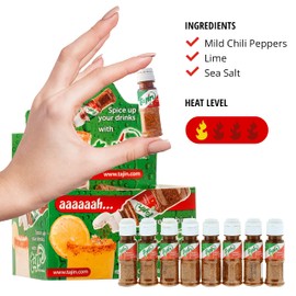 Tajín Clásico Chile Lime Seasoning Mini Display 0.35 oz, 40 Mini Bottles (Pack of 1)