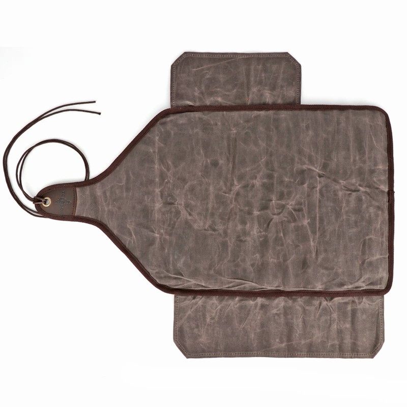 Tourbon Waxed Canvas Roll Up Tool Bag Electricians Carpenters Tools