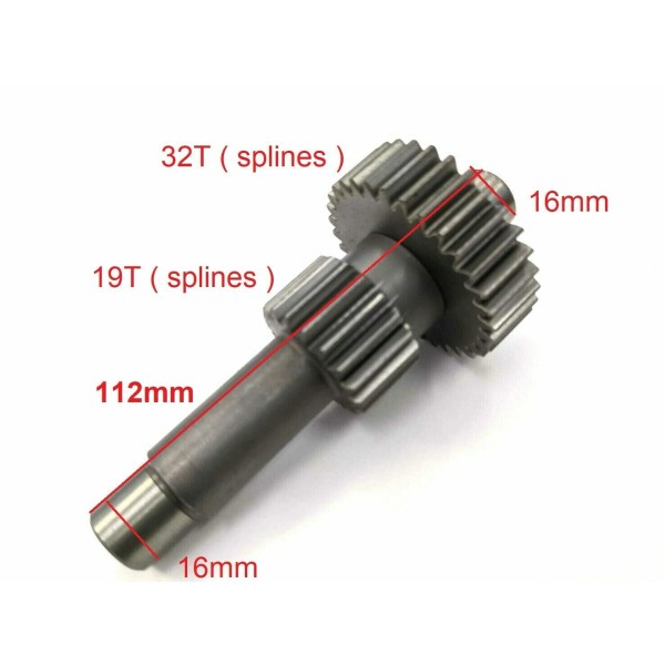 PCCMOTOR 19T & 32T GO KART REVERSE GEAR 16mm SHAFT