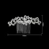 Lotsdonxia Bridal Diamond Hair Comb Clip - Stylish Flower Design