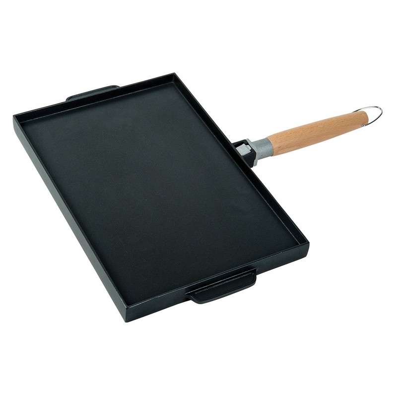 MasterPan Non-Stick Grill and Griddle Pan with Removable Handle, 15"