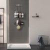 Joqixon Shower Caddy, UPGRADED Extended Length Shower Caddy Over Shower