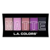 L.A. COLORS 5 Color Matte Eyeshadow Palette, Plum Pashmina CEM479