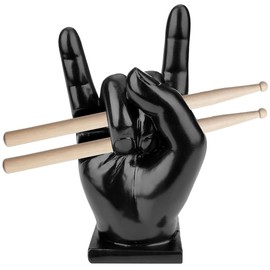 DASIAUTOEM Drumstick Holder, Creative Rock Hand, Drumstick Holder Hand, Drum Kit Accessories, Decoration Drumstick Display Show Stand Creative Gifts for Drummers, Black, Resin