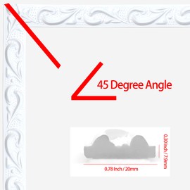 Duzzy Molding Trim Wall Trim, 16.4 Feet Self-Adhesive Flexible DIY Peel and Stick Crown Molding Ceiling Molding Suitable for Mirror Edge, TV Background Wall, Home Wall Decor (White)