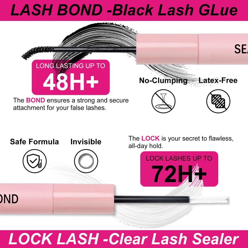 Fowendia Lash Clusters Kit Fluff 80D 100D Individual Lashes D