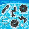 2-Port/3-Port Pool Valve Rebuild Kit Compatible with Jandy Neverlube 2-way/3-way