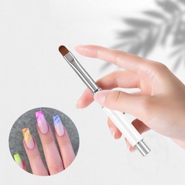 DANNEASY 1pc Acrylic Nail Brush 3d Nail Art Brush Nail Pen Nail Design Brushes Nail Clean Up Brush Painting Manicure Brush Nail Polish Tools