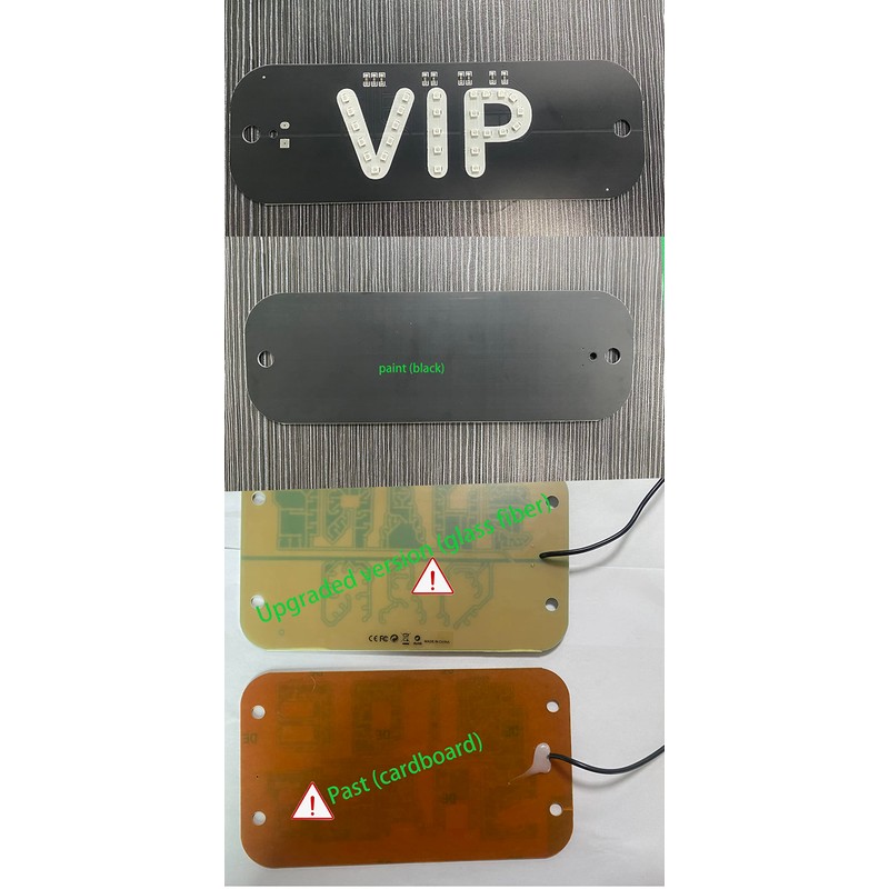 Meskliu VIP Red Lights, Shared Car LED Sign, Rideshare Sign