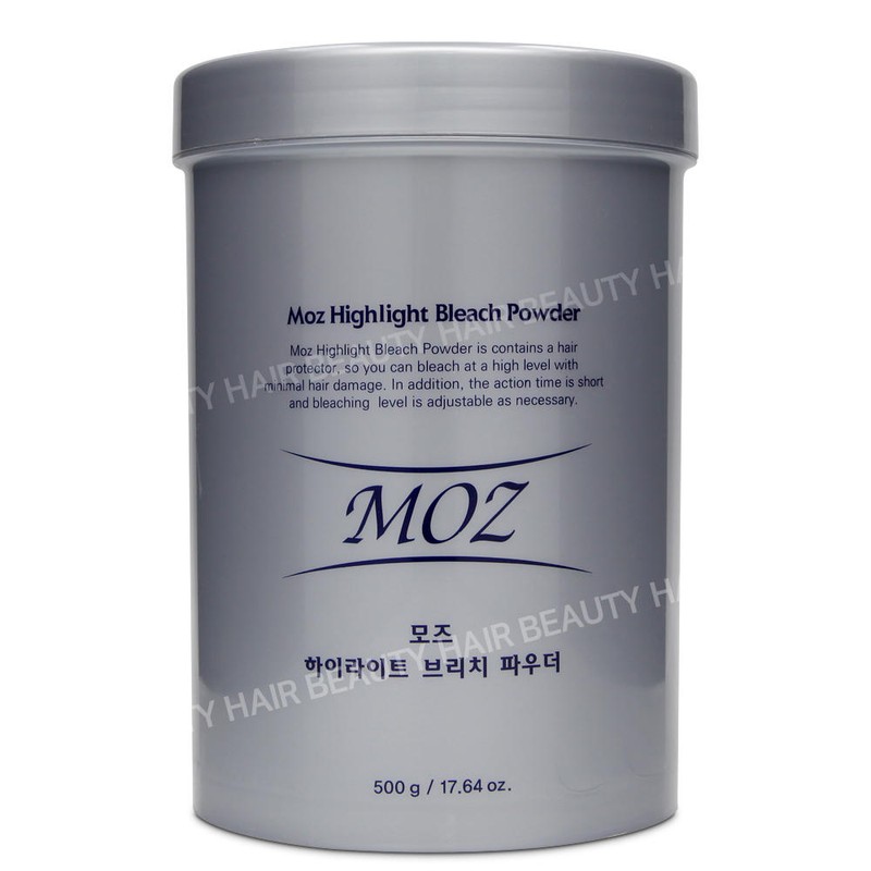 Zab 자브 모즈 하이라이트 브리치 파우더 (탈색제) 500g [02_염색볼(색상디자인랜덤) 1개]