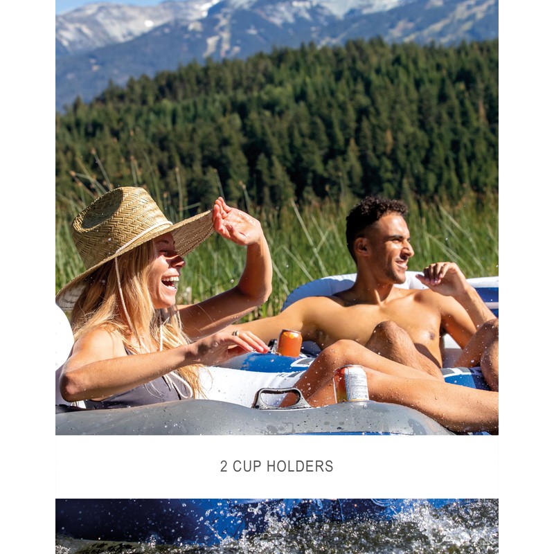 INTEX 58837EP River Run 2 Inflatable Floating Lounge: Comfortable Backrests