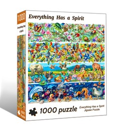 HUADADA 1000 Piece Jigsaw Puzzles for Adults,All Things Have Spirits,Jigsaw Puzzles for Adults 1000, Challenging Puzzles, Jigsaw Puzzle Game Birthday Gifts for Women and Man