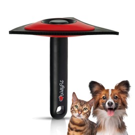 Triangle Pet Hair Remover with 3 Cleaning Modes- Innovative Dog Hair Remover for Car, Clothes, Carpet, & Furniture- Ergonomic Lint Remover for Couch- Pet Fur Remover Tool- Pet Hair Detailer for Car