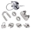 Leaum 36 Piece Wire Rope Clamp Set, with Wire Rope