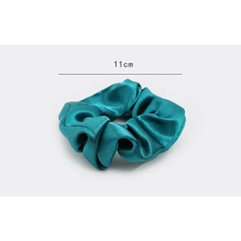 Aimeely Women Pack of 4 Soft Satin Hair Scrunchies Glitter Ponytail Bun Elastic Daily Travel Hair Bands 2#
