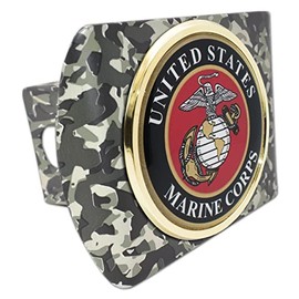 Marine Corps Camo Crest Hitch Cover
