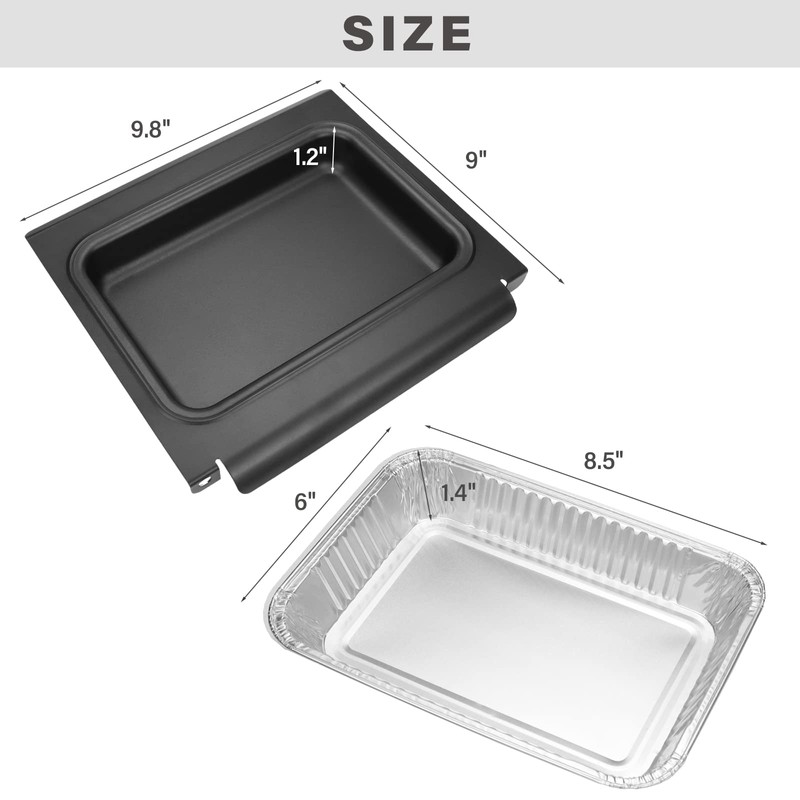 Colector de grasa con paquete de 10 revestimientos de aluminio