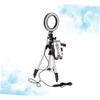 Operitacx Dimmbares Selfie Ringlicht mit Stativ Flexiblem Handyhalter für Live