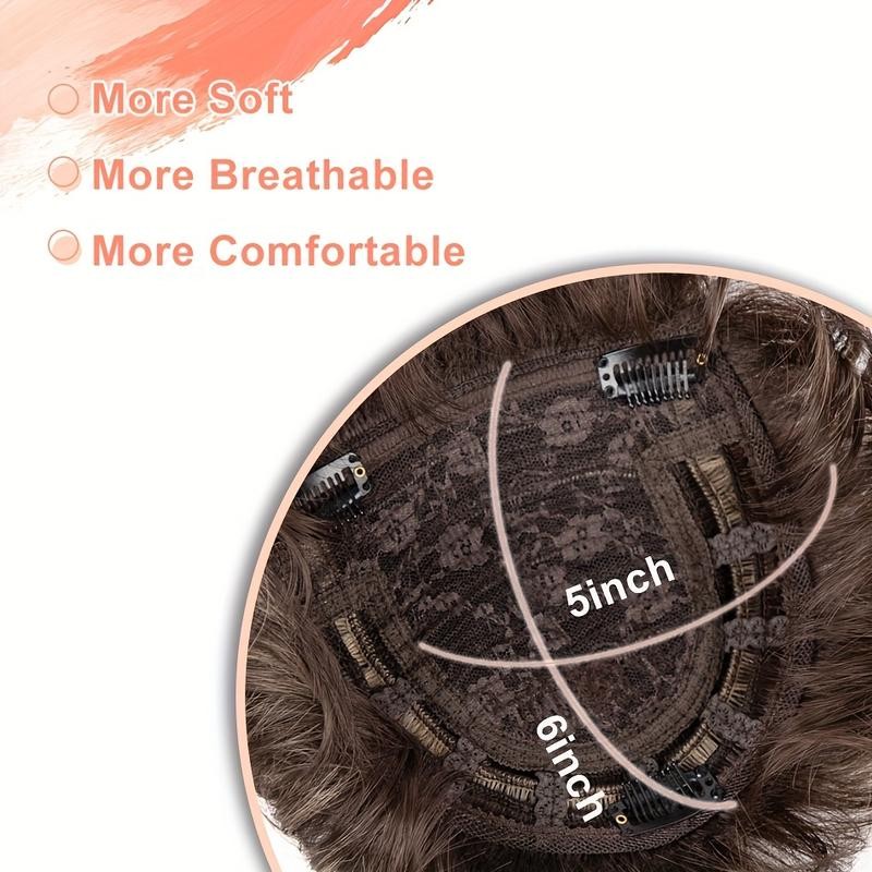 Hair Toppers for Women Short Hair Topper with Bangs Pixie