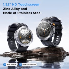 SANAG C29 Fitness Smartwatch for Men Women, 1.52" HD Touch Screen Smart Watches with Al Voice Assistant, Answer/Make Calls, Fitness Tracker with Heart Rate/Sleep Tracker/100+ Sports for iOS Android