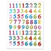 YS-033 Mixed Number Stickers Colorful Number 1 Sheet 66 Sheets